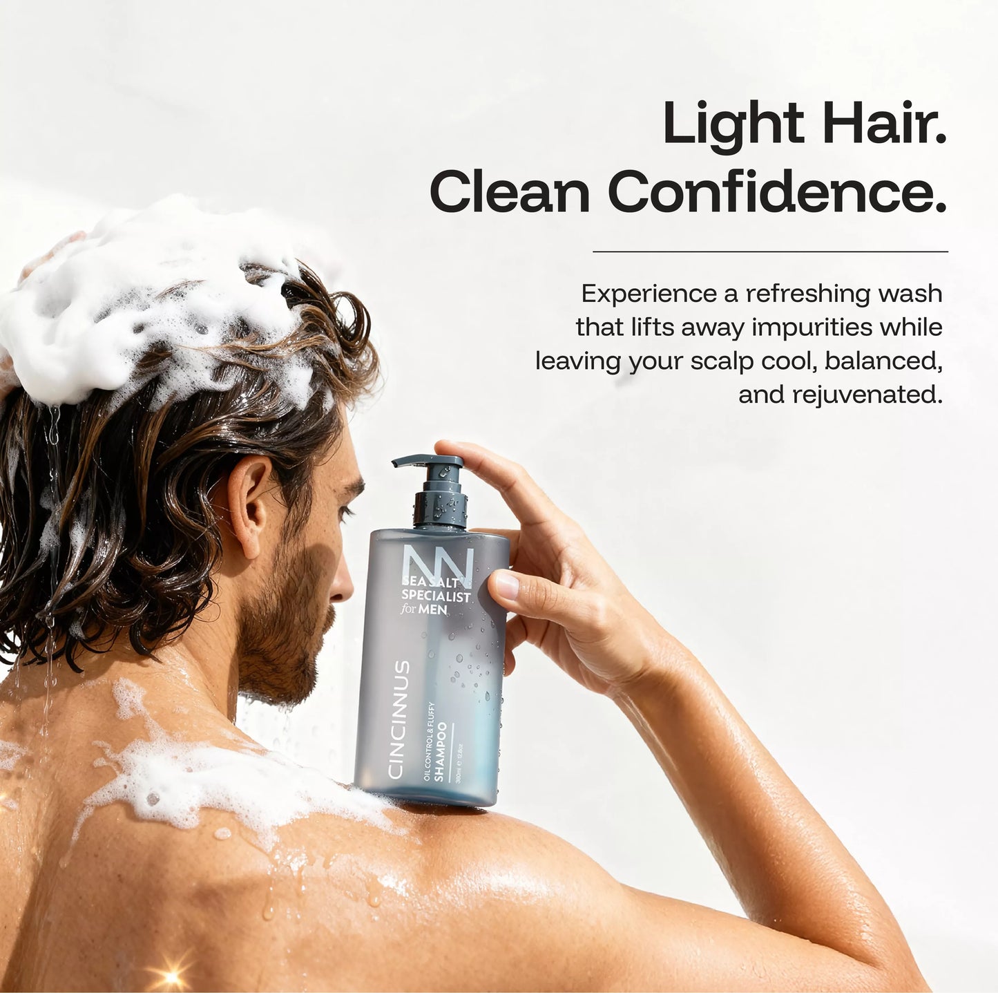 CINCINNUS Sea Salt Oil Control Fluffy Shampoo (380ML)