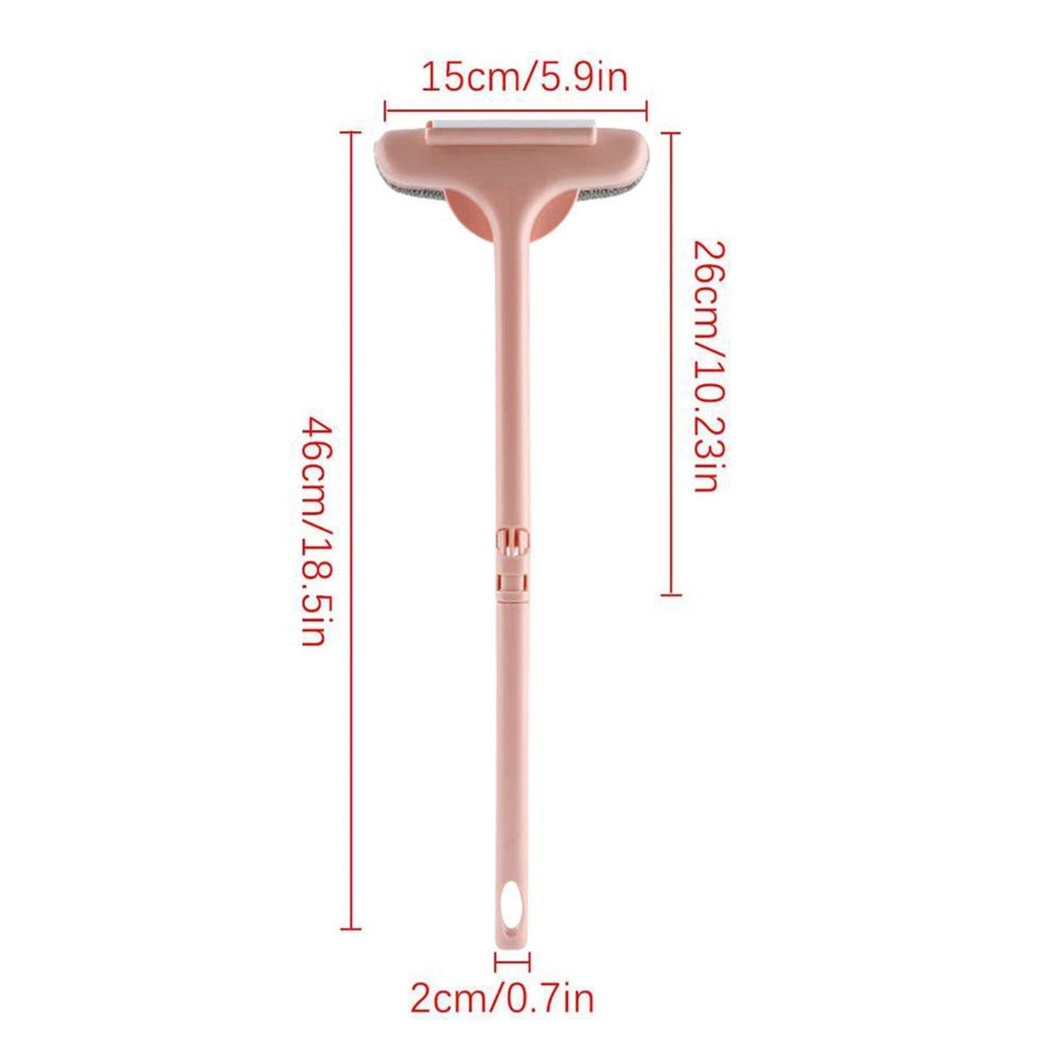 ब्रश 2 इन 1 मेश क्लीनिंग ब्रश और वाइपर विस्तारित हैंडल के साथ विंडो क्लीनिंग ब्रश नेट क्लीनर, मैजिक विंडो क्लीनर ब्रश, विंडो मेश क्लीनर (1 पीस)