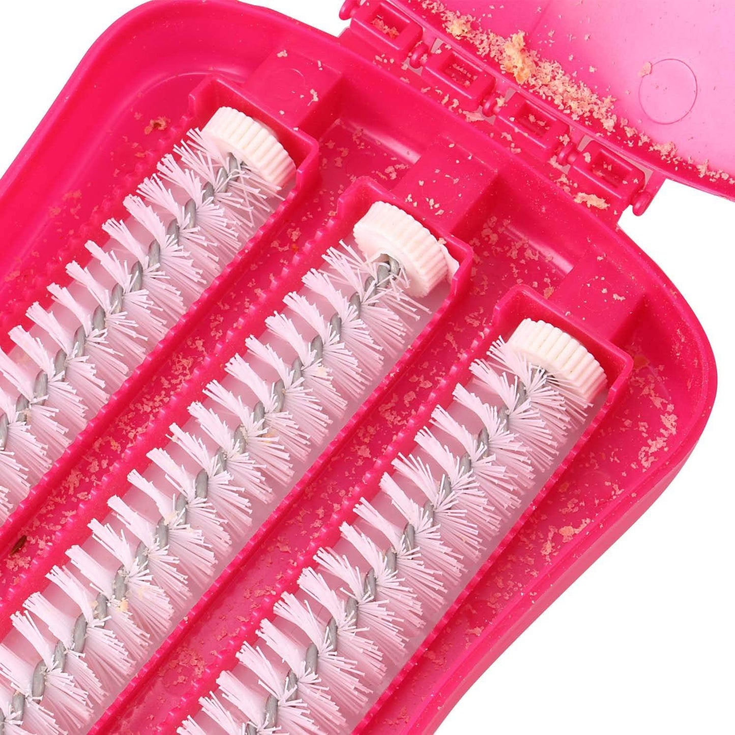 प्लास्टिक हैंडहेल्ड कालीन रोलर ब्रश धूल टुकड़ा कलेक्टर, गीला, और सूखी ब्रश के साथ सफाई