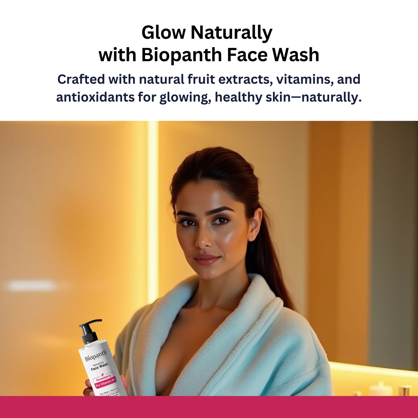 Refreshing face wash for glowing skin
