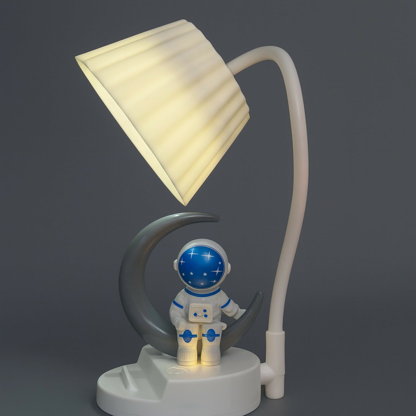Astronaut Moon LED Table Lamp with Soft Light, USB Rechargeable Night Lamp