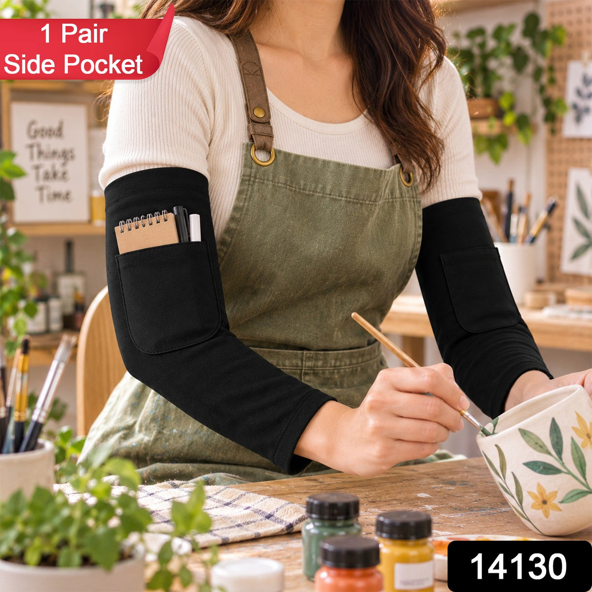 Arm Protection Sleeves for Home DIY, Repairs and Cleaning, Elbow Pad (1 Pair)