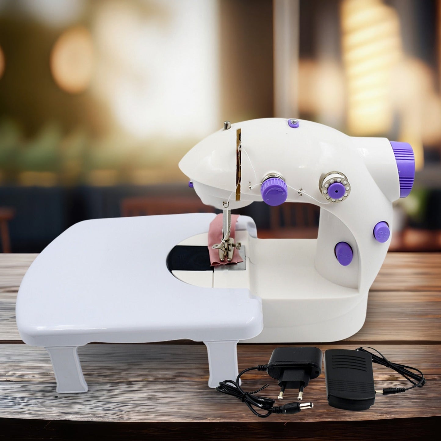 Home Tailoring Sewing Machine With Extension Table Set, Portable Stitching Machine