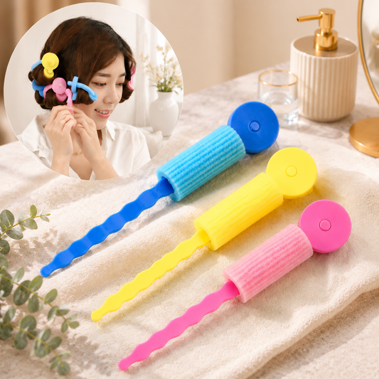 Soft Foam Hair Curling Rollers – Heatless Natural Curls (3 Pc)