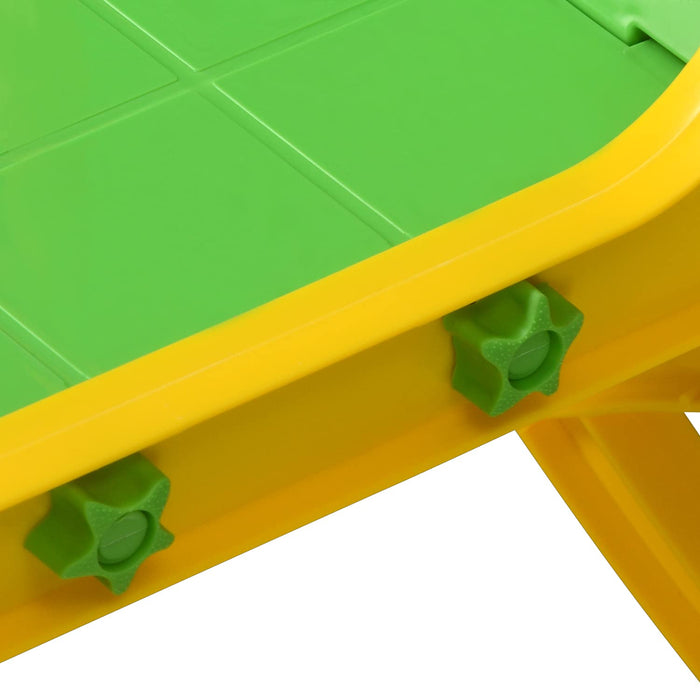 4632 Study Table with Chair Set use for Study| Laptop| |Desk| Class Room |Study Room| School | kids table and chair, Plastic Study Table (Yellow and Green)