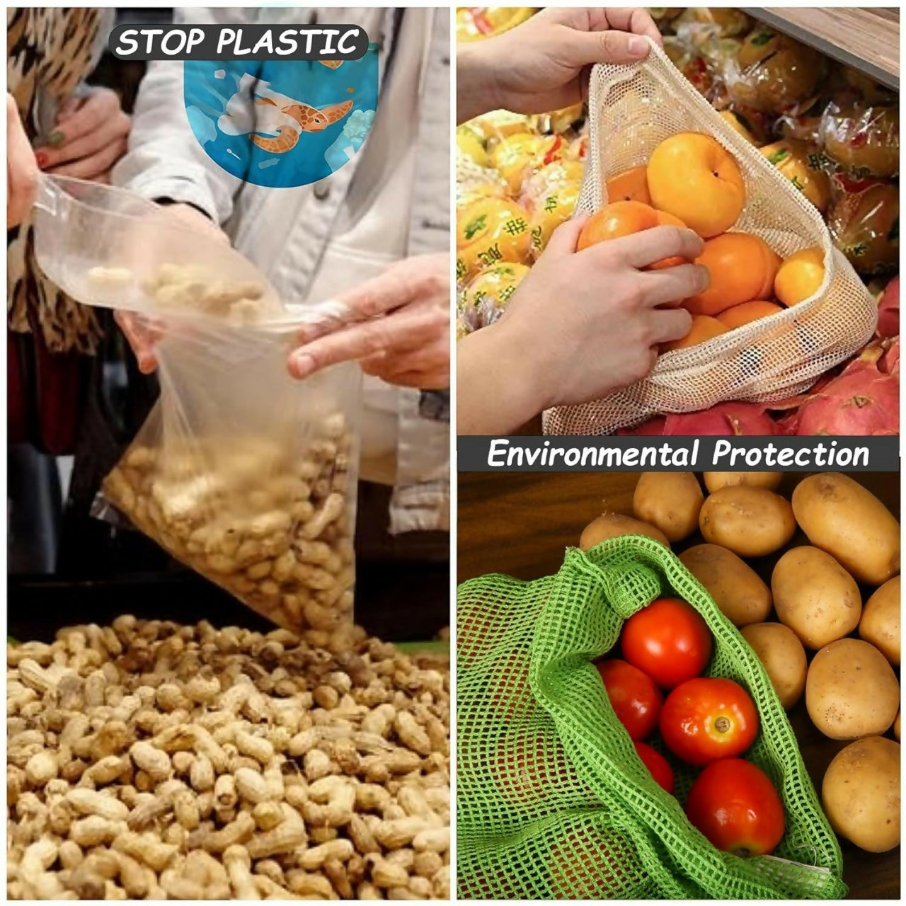 vegetable storage bag 3Pc (S,M,L Size)