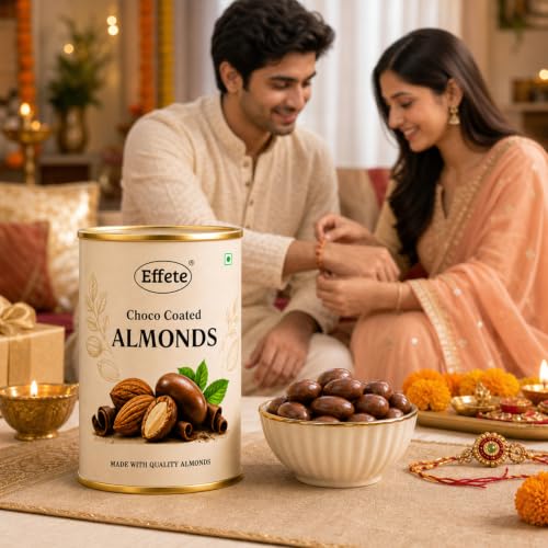 Flower, Ganesha Rakhi Combo - Raksha Bandhan Gift with Choco Almonds 96gm, Pack of 6
