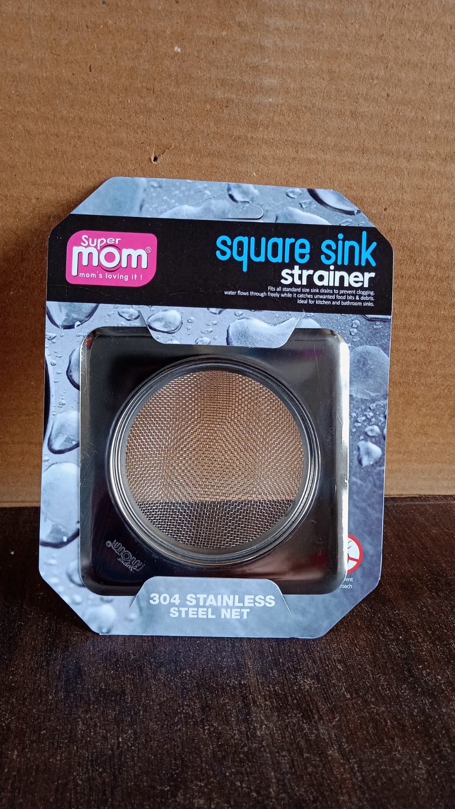 Supermom Stainless Steel Square Sink Strainer (1 Pc)