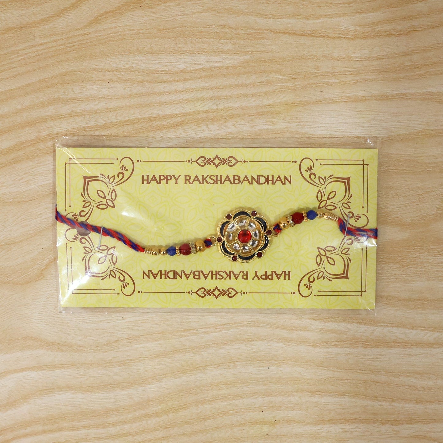 Floral Rakhi Elegant Beaded Design for Brothers Festival (5pcs)