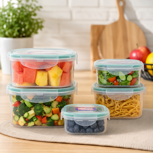 Kitchen Storage Containers – 5 Pc Airtight Set | Tidy Table