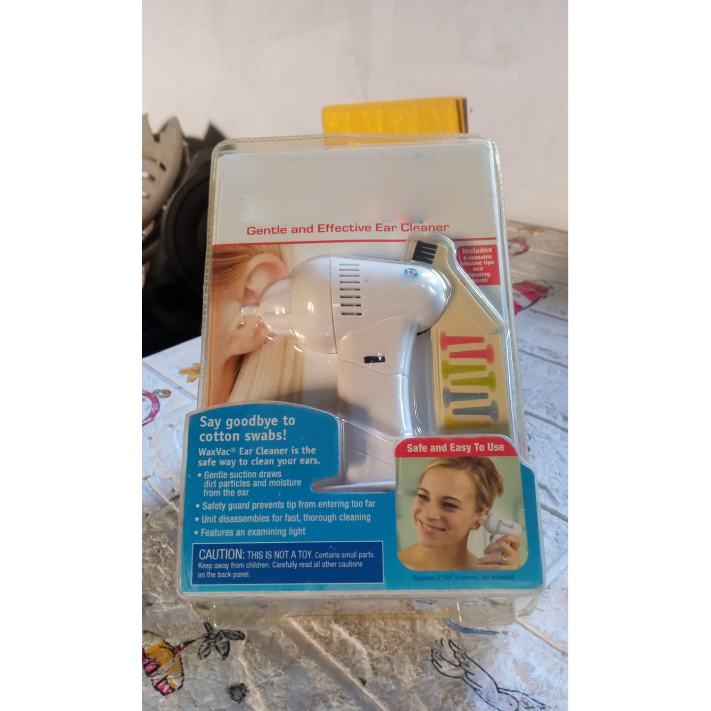 7247 વેક્યુમ ઇયર ક્લિનિંગ સિસ્ટમ ક્લીન ઇયર કેર રિમૂવલ ટૂલ ઇયરપિક ક્લીનર વેક્યુમ રિમૂવલ કિટ 8 સિલિકોન ક્લીનર ક્લિપ્સ અને ક્લિનિંગ બ્રશ સાથે સેફ જેન્ટલ હાઇજેનિક