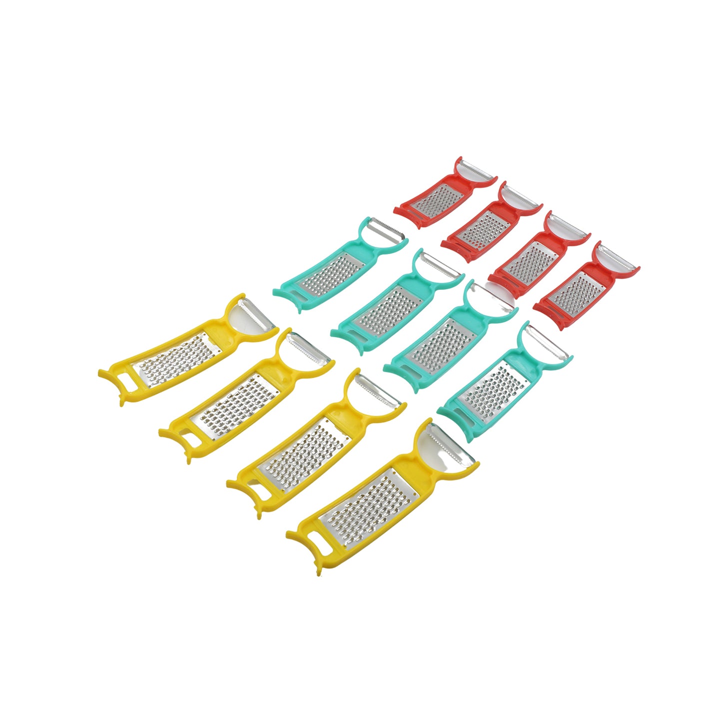 रसोई 3 इन 1 बहुउद्देश्यीय सब्जी पीलर ग्रेटर कटर भोजन तैयार करने के लिए रसोई 3 इन 1 बहुउद्देश्यीय सब्जी पीलर ग्रेटर कटर भोजन तैयार करने के लिए (12 पीस सेट)