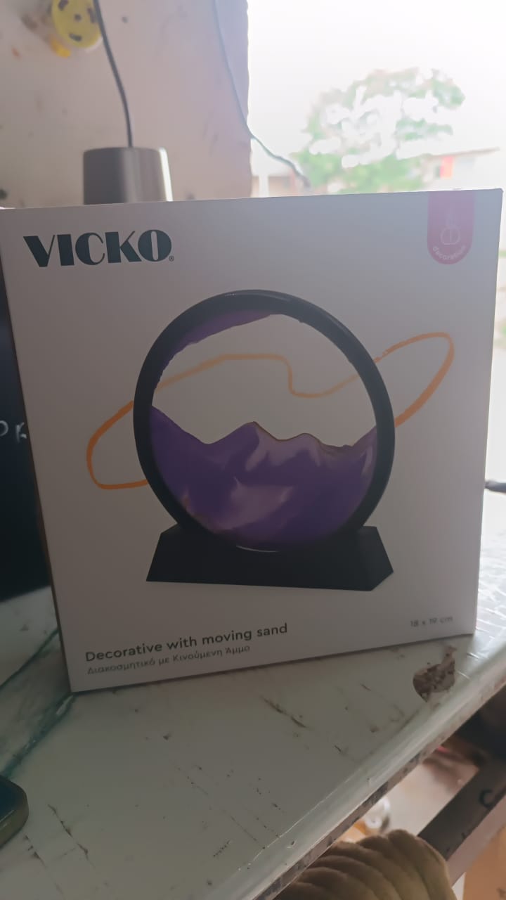 3D Moving Sand Art – Liquid Motion Deep Sea Sandscape with Round Glass Frame & ejection (1 Pc)