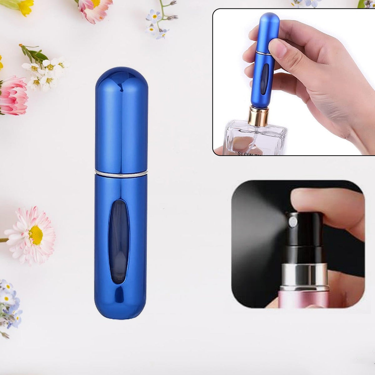 Neem & Tulsi Face Wash with Refillable Travel Perfume Spray Bottle Combo