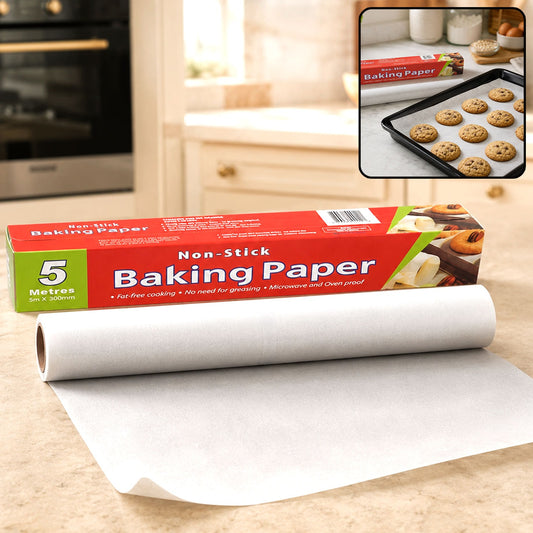 Non-Stick Parchment Paper – 5M Roll for Baking & Cooking | FirePot