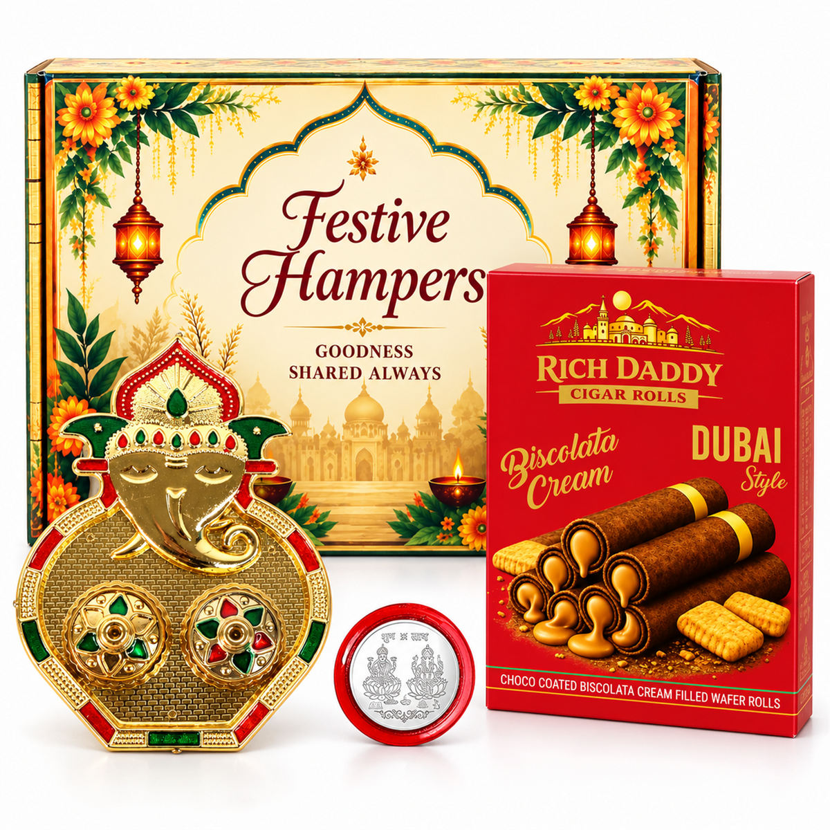 Ganesh Kumkum Dish Gift Hamper