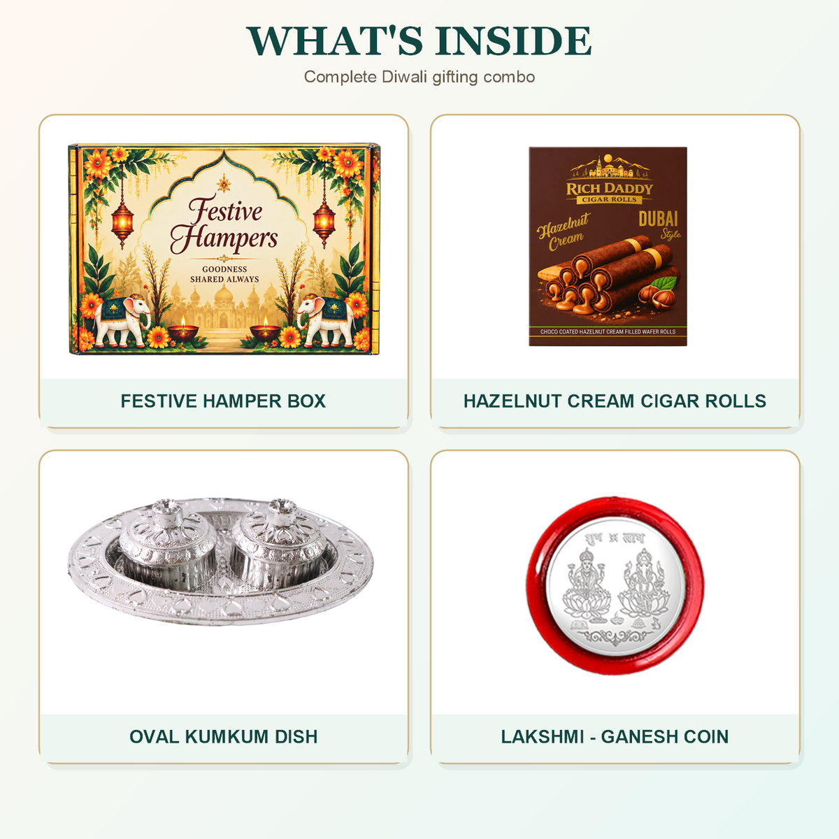 Kumkum Dish Hamper Contents