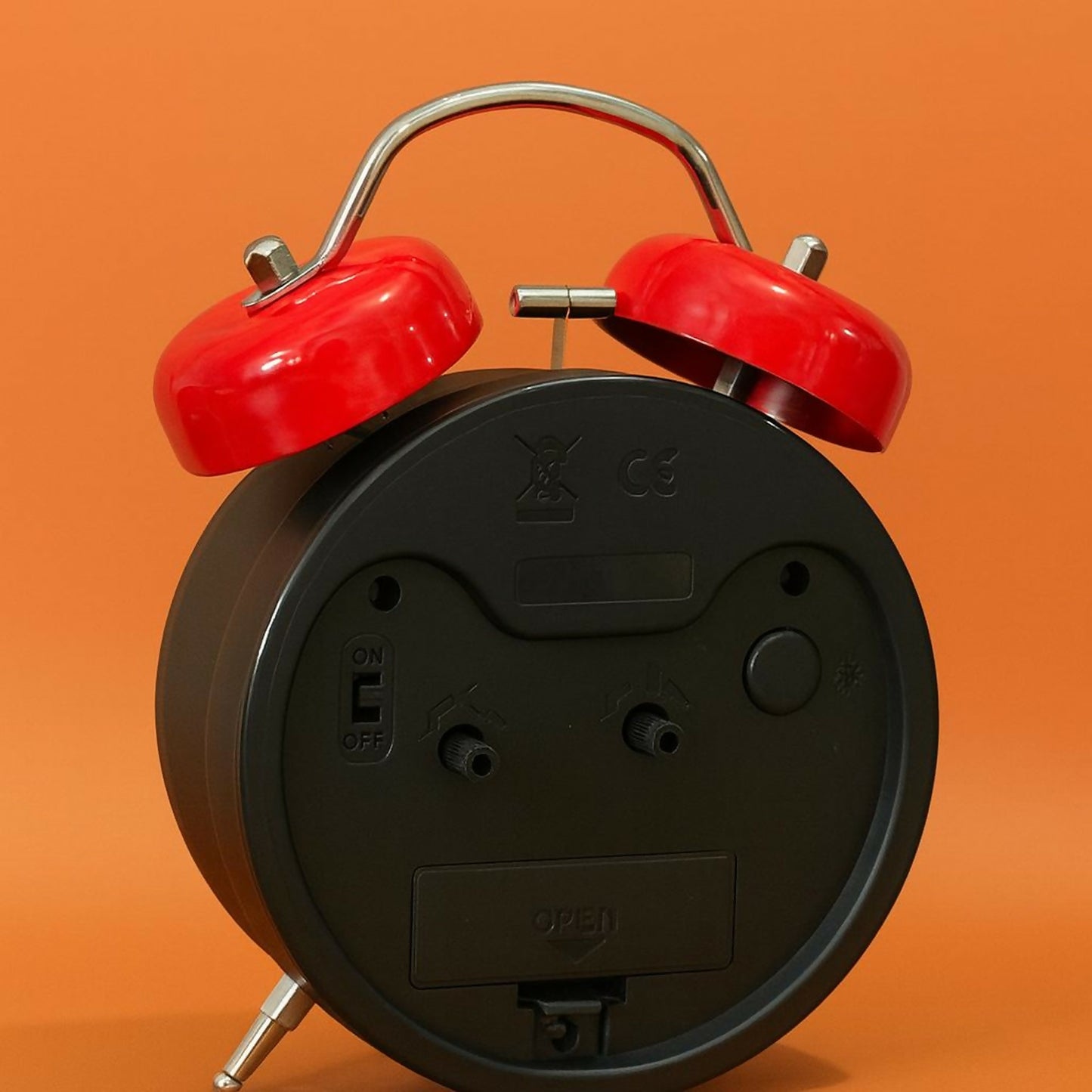 Twin Bell Alarm Clock with Colorful Numbers & Loud Ring for Heavy Sleepers