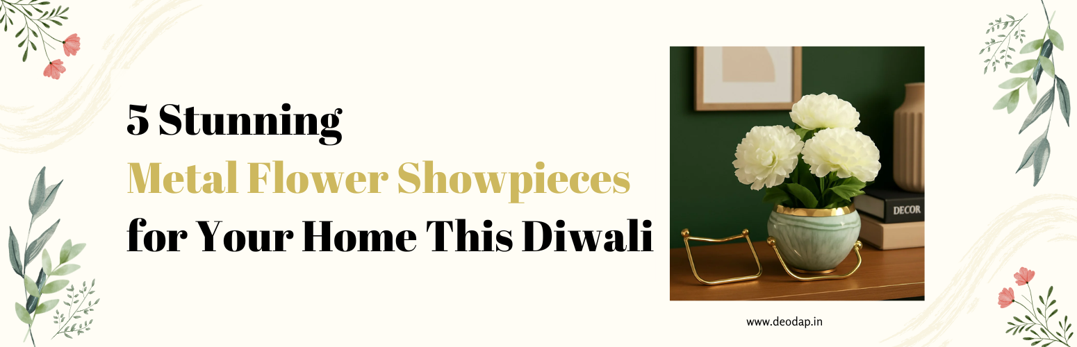 5 Stunning Metal Flower Showpieces for Your Home This Diwali