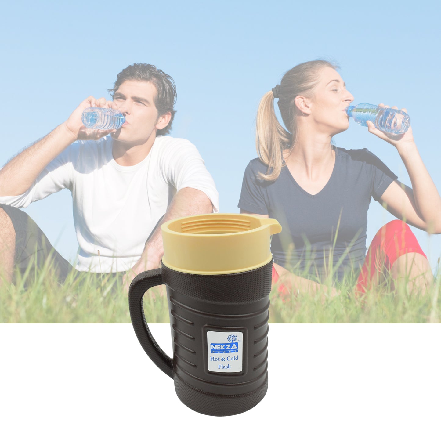 स्टेनलेस स्टील थर्मस फ्लास्क (कई आकार): ट्रैवल मग, कॉफी, चाय (लीकप्रूफ)