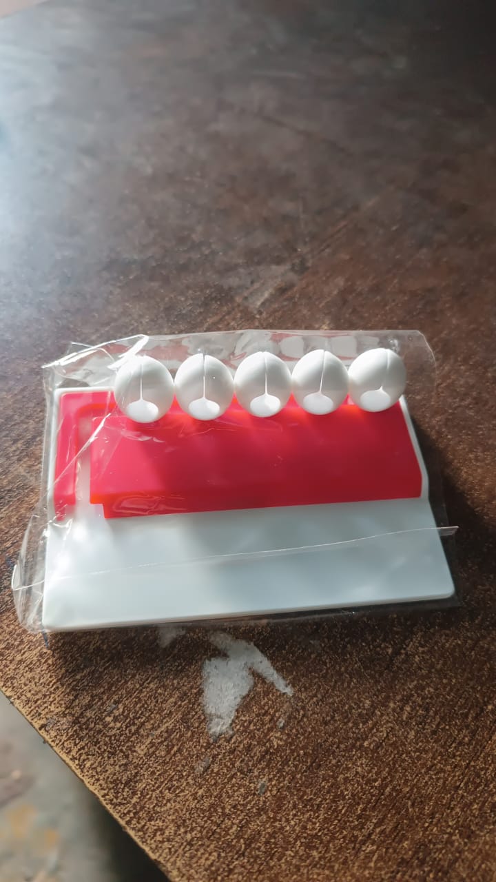 5 Slots Adhesive Desk Cable Cord Holder for Charging Cable (1 Pc / Mix Color)