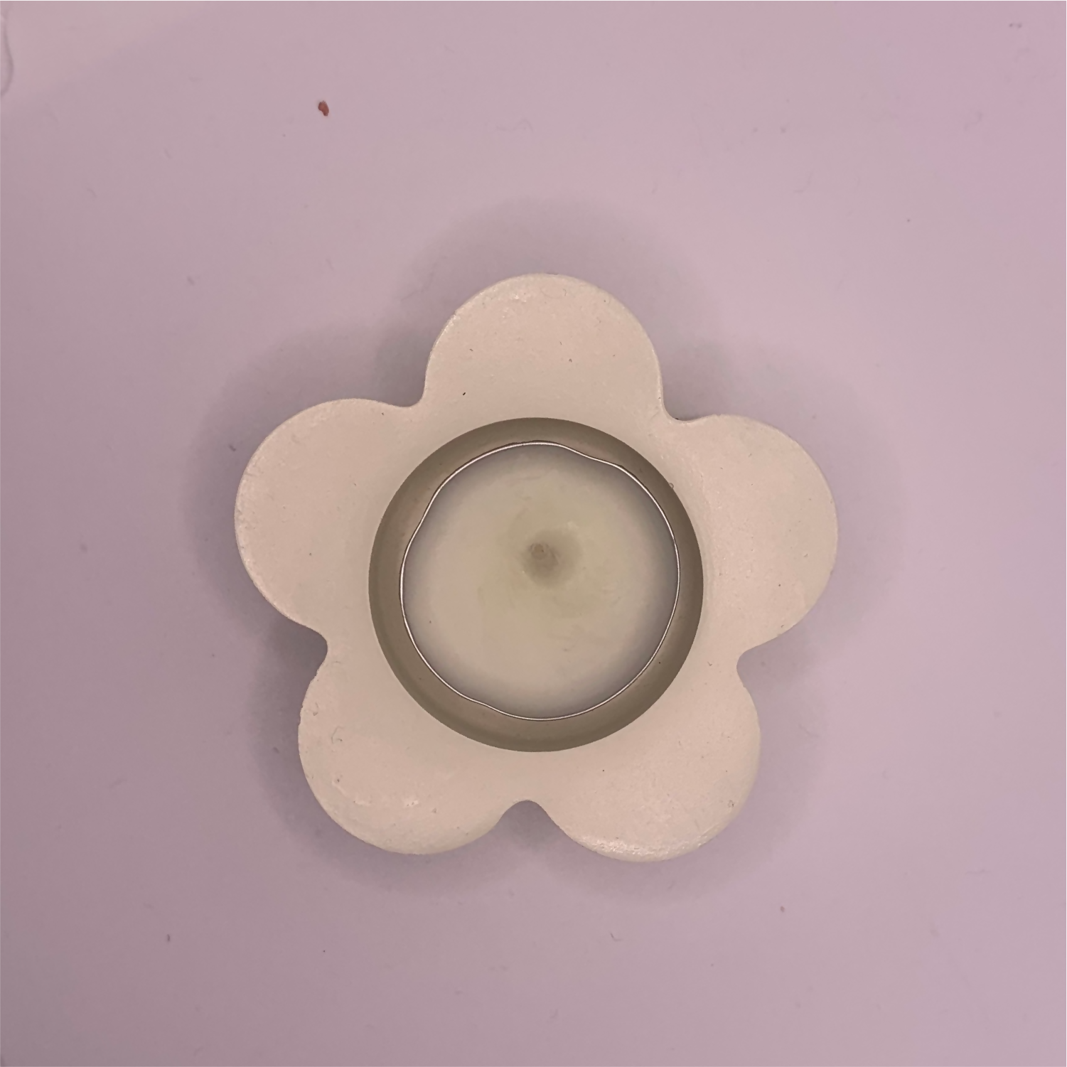 Flower Diya ivory tealight candle Elegant Home Decor Handmade