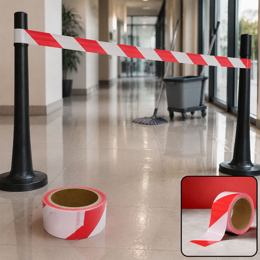 Safety Warning Tape – Non-Adhesive, 100M x 5CM | Velvet Wheels