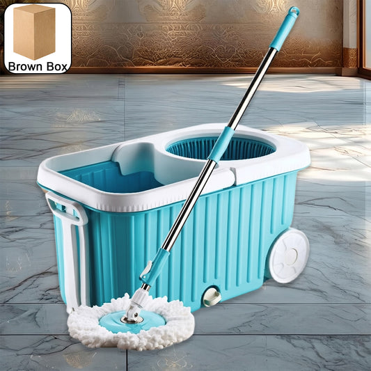 Apex Magic 360° Spin Mop with stainless steel spinner and bucket