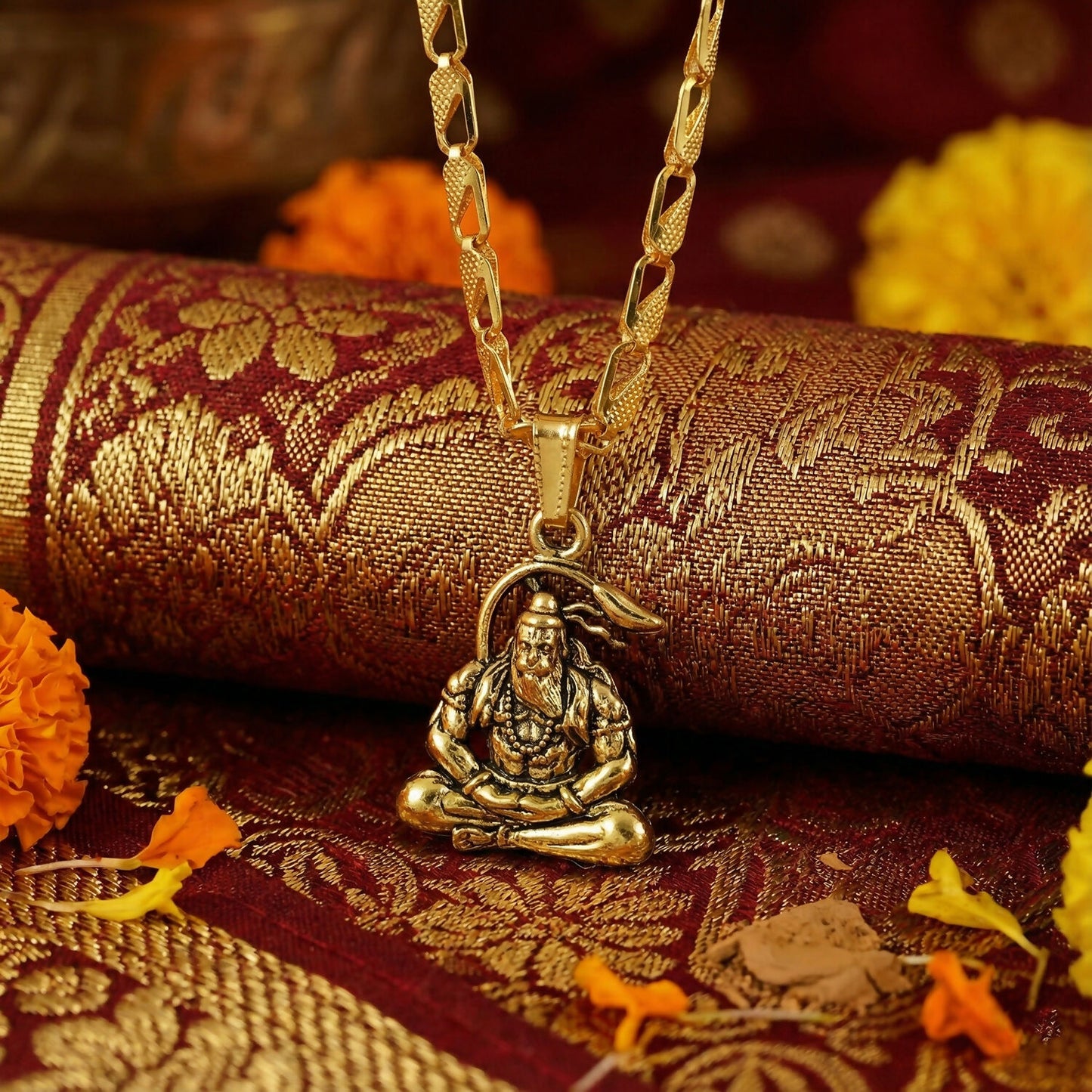 Hanumanji Pendant with Chain – Divine Blessings Necklace
