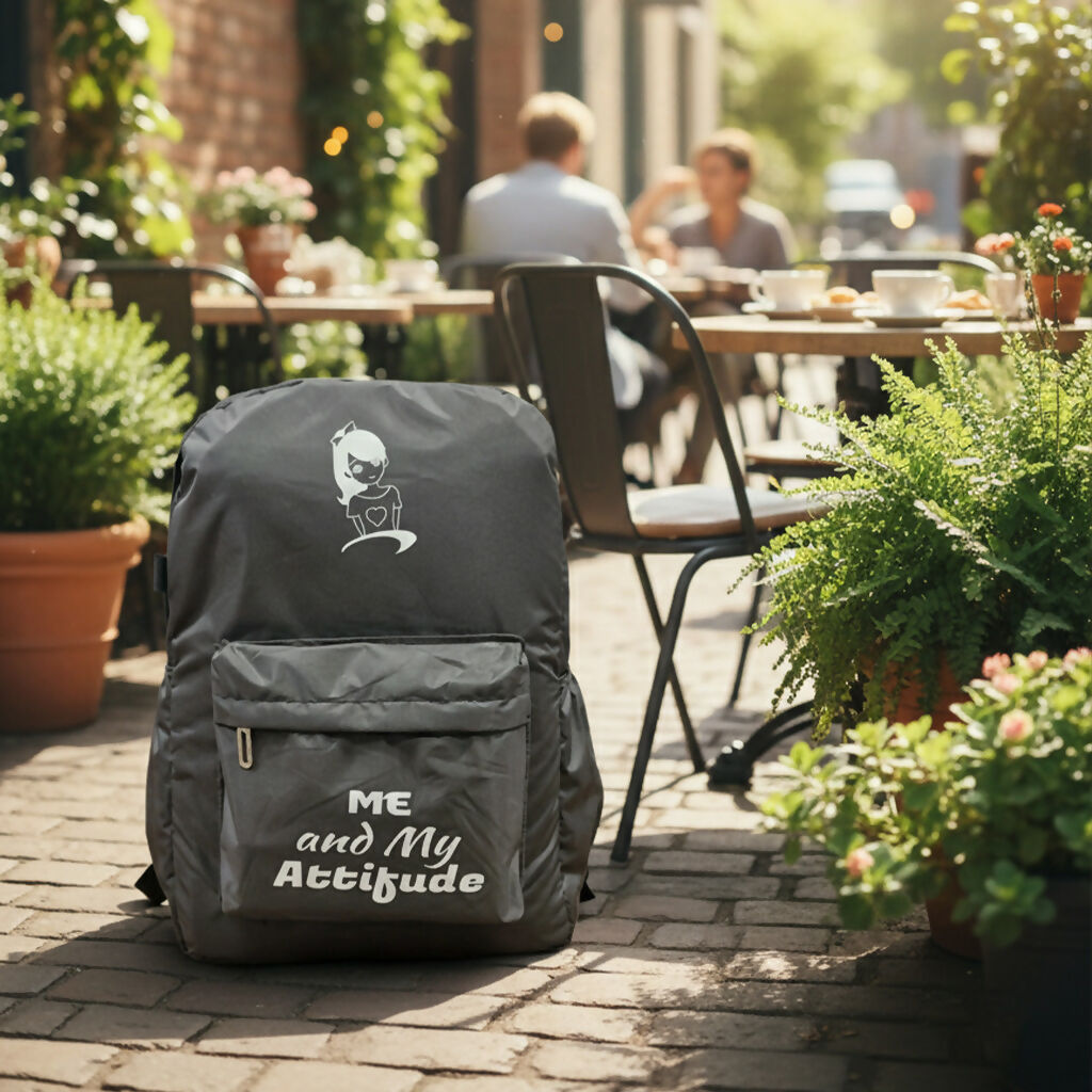 Stylish Multicolor Laptop Backpack for Women – Inspirational Design | School & Travel Bag with Motivational Quote, Lightweight Durable Daypack with Front Pocket and Cute Girl Design