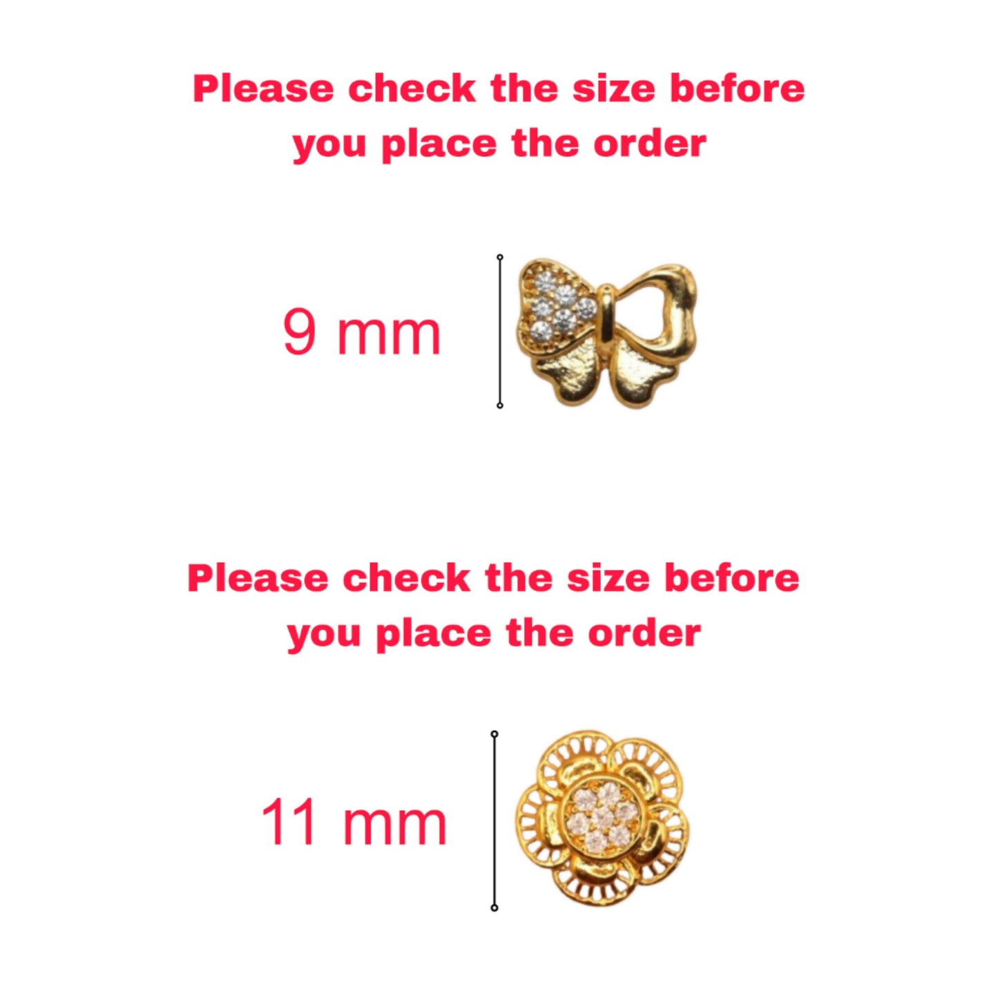Gold & Diamond Flower & Butterfly Stud Earrings for women & girls Combo Pack of 2