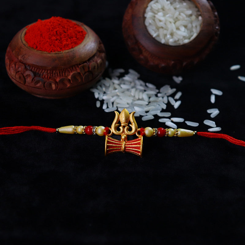 DeoDap Designer Rakhi Combo Gift Set for Brother | Assorted Rakhi, Chawal Roli Pack