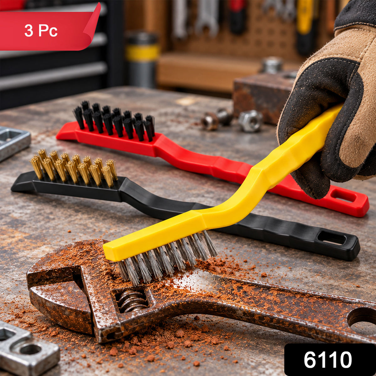 Three Piece Cleaning Brush Kit