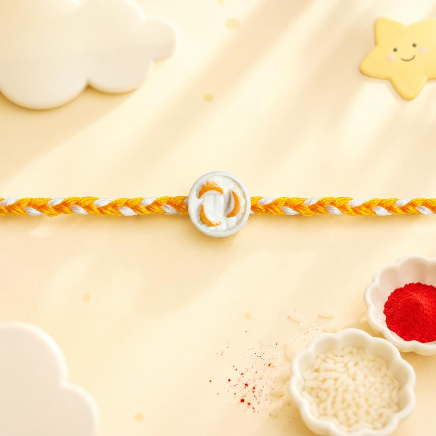Donut Rakhi for Brother with Biscuit 60gm - Raksha Bandhan Gift Set, Pack of 6
