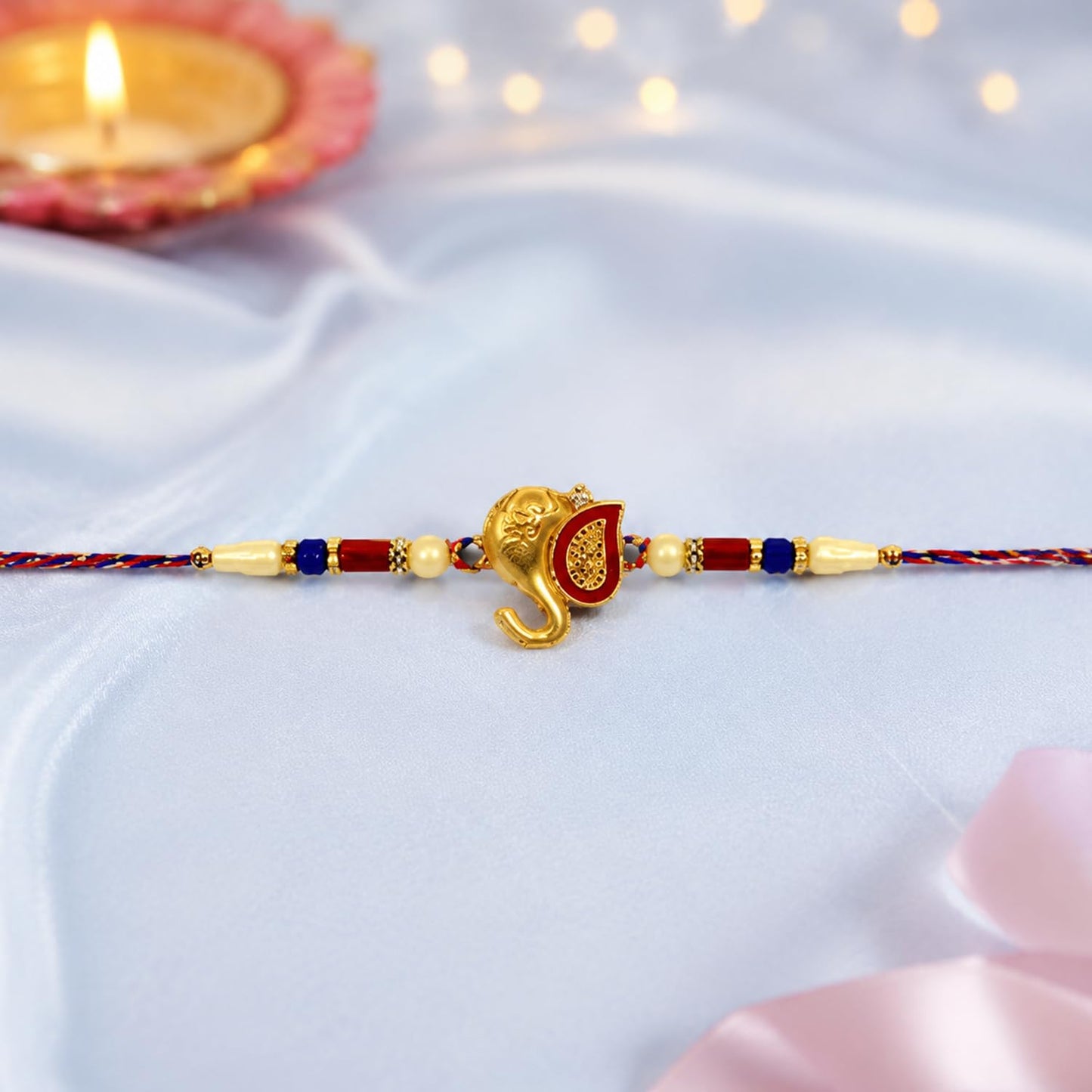 Rakhi for Brother with Chocolate Beats 32gm - Rakshabandhan Gift Set, Pack of 7