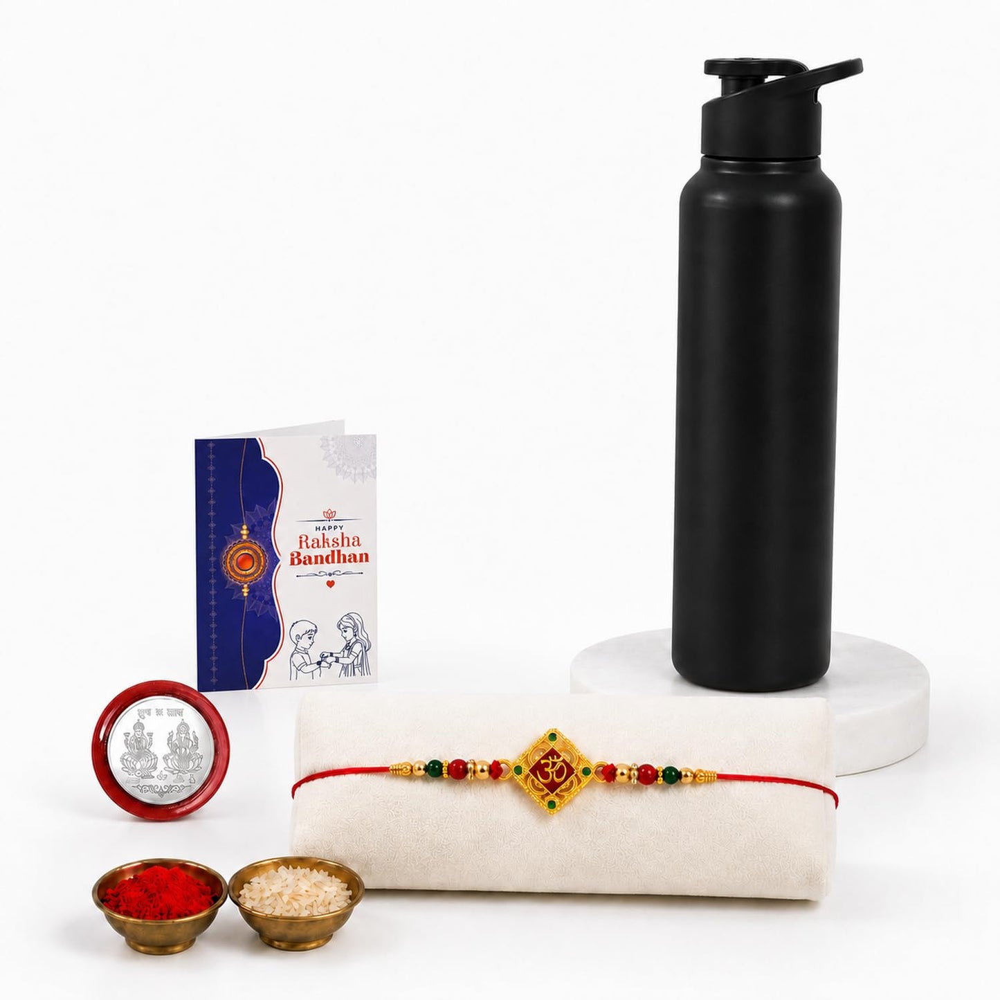 OM Multicolor Rakhi for Brother & Bhaiya with Sports Water | Pack of 5