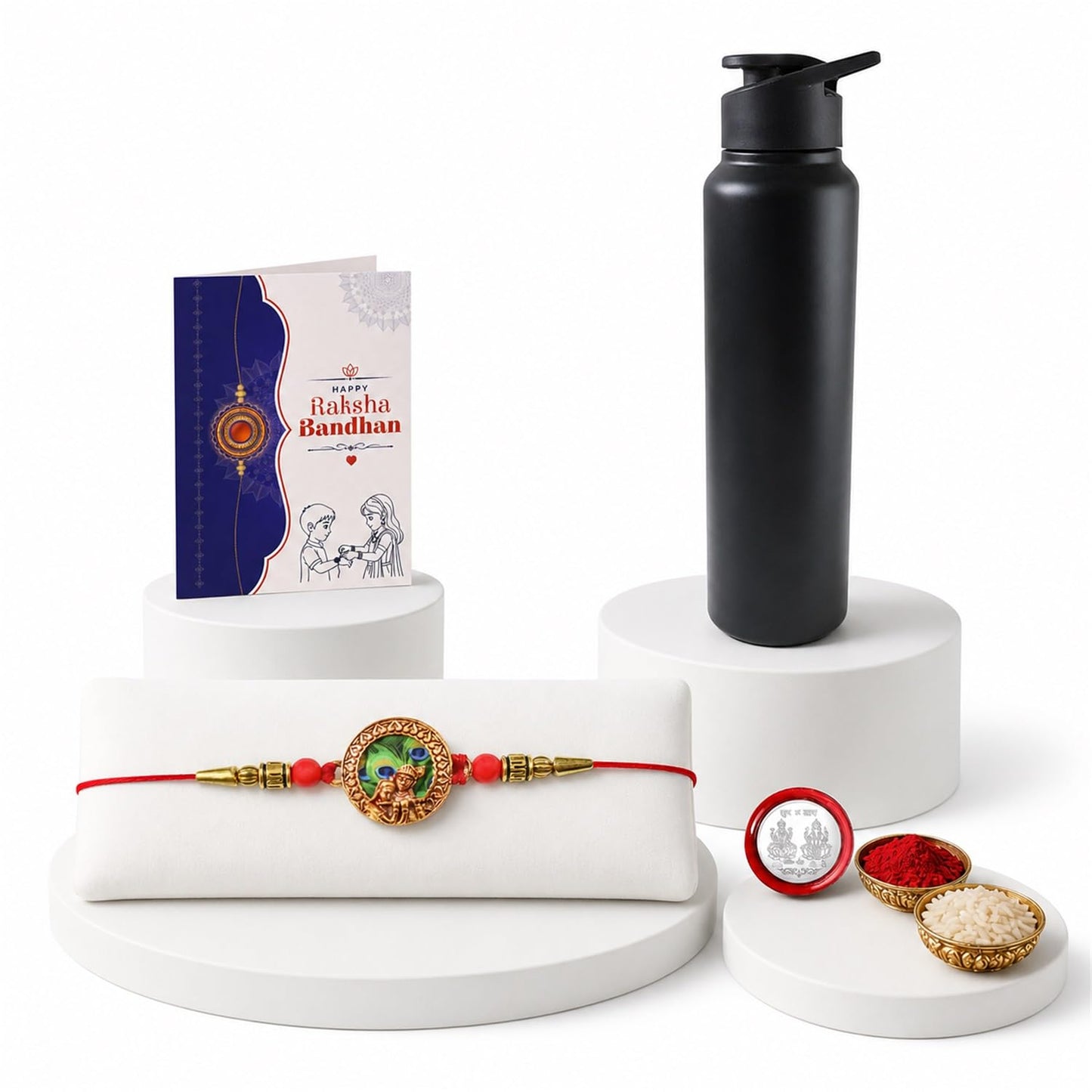 Makhanchor Multicolor Rakhi for Brother & Bhaiya with Sports Water | Pack of 5