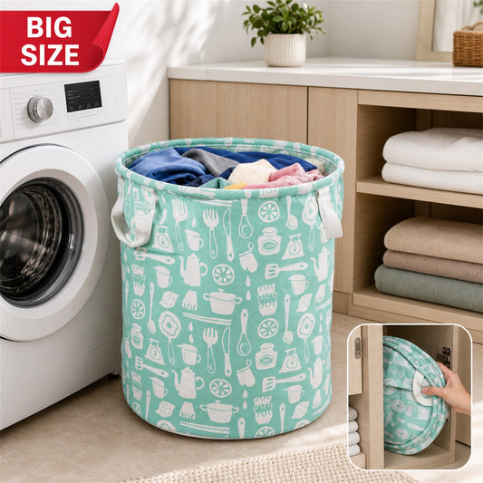 Collapsible Laundry Bag – Durable Storage with Handles | Organivo