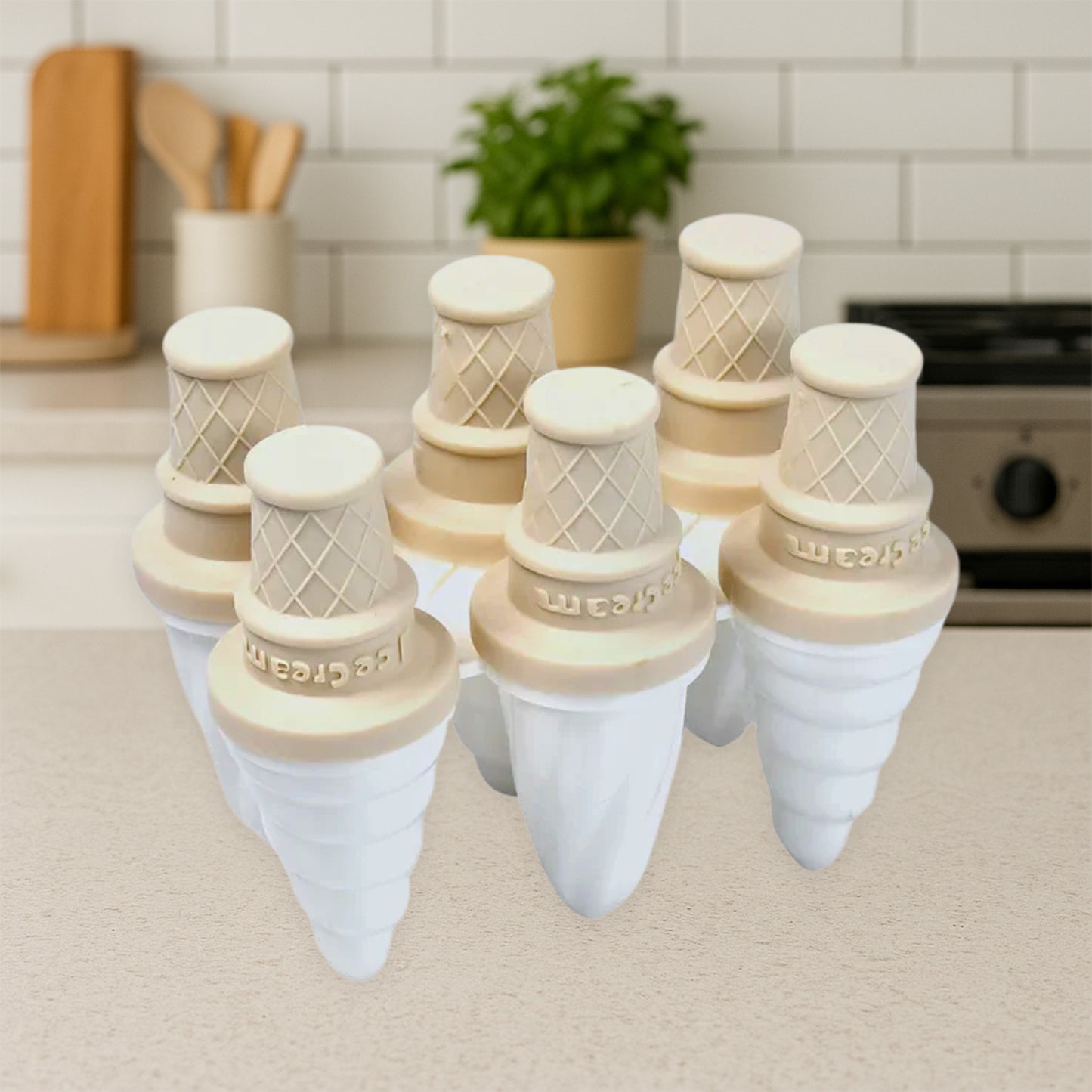Ice Candy Maker Mold for Ice Cream at Home or Restaurants (6 Pc)