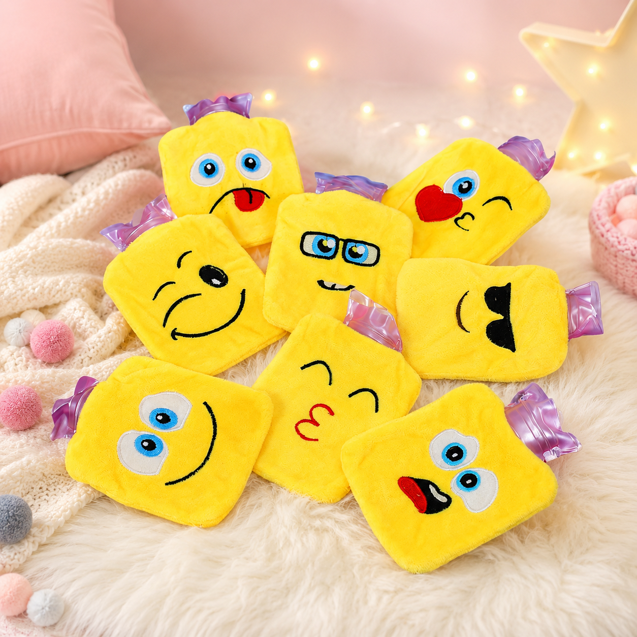 Emoji Hot Water Bag – Pain Relief & Winter Comfort | Velvet Wellness