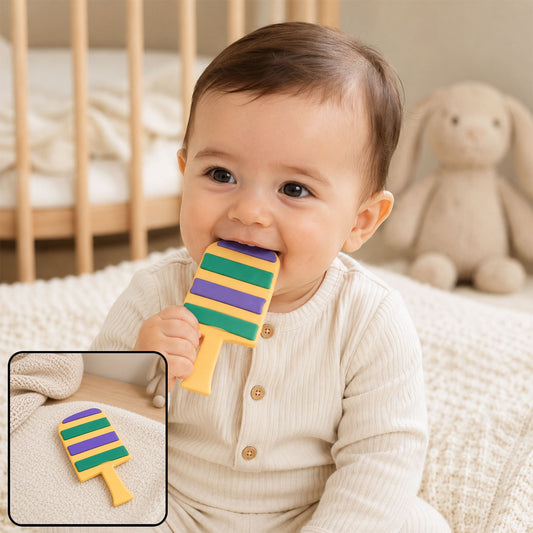 Silicone Baby Teether – Soft, BPA-Free Candy Shape | Babyova