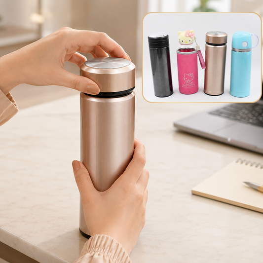 Stainless Steel Vacuum Bottle – Leak Proof Travel Thermos