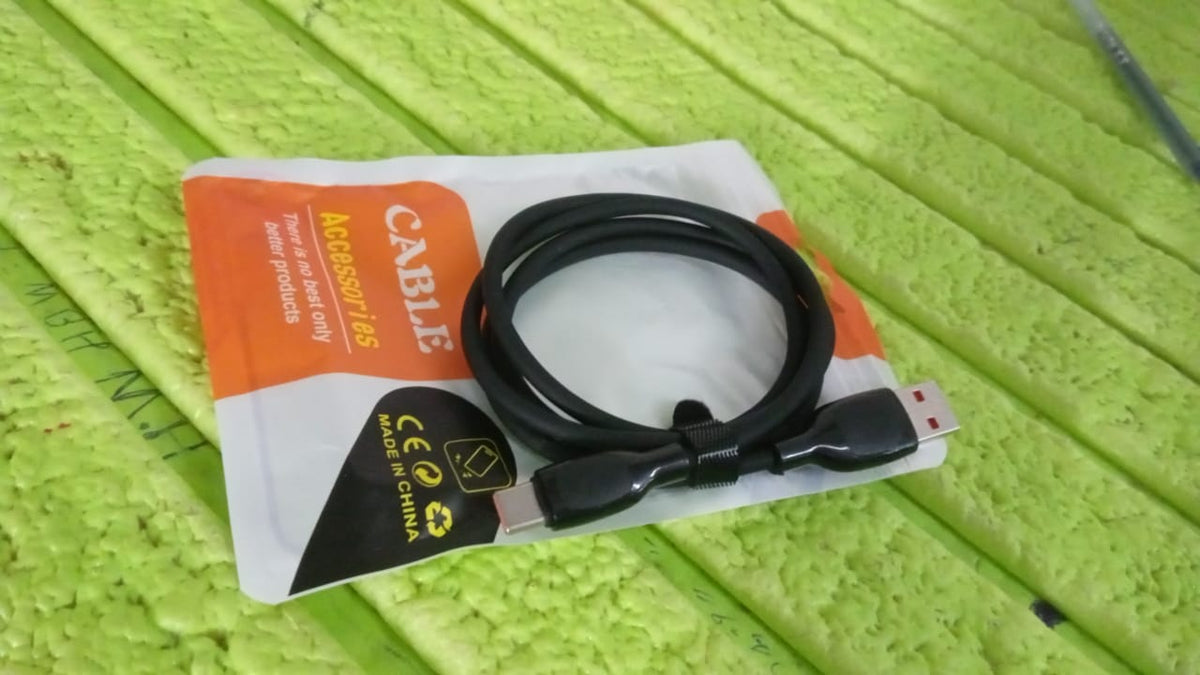 Packaging for a Type C fast charging cable from Gambit.