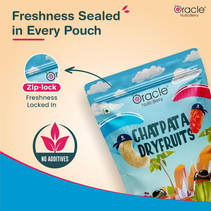 Oracle Chatpata Dry Fruits Mixture Crunchy Healthy Snack Blend (200gm)