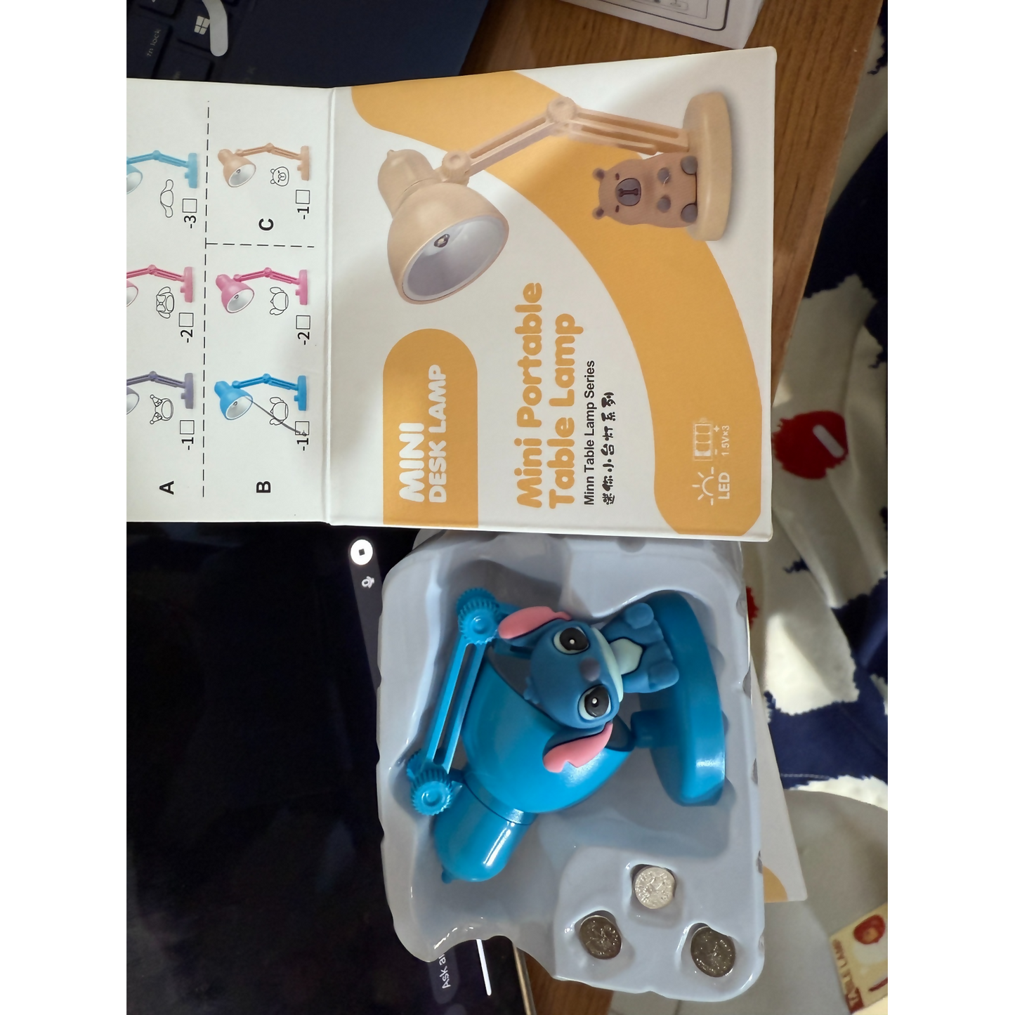 Cute Cartoon Mini LED Desk Lamp with Adjustable Arm & Night Light for Kids