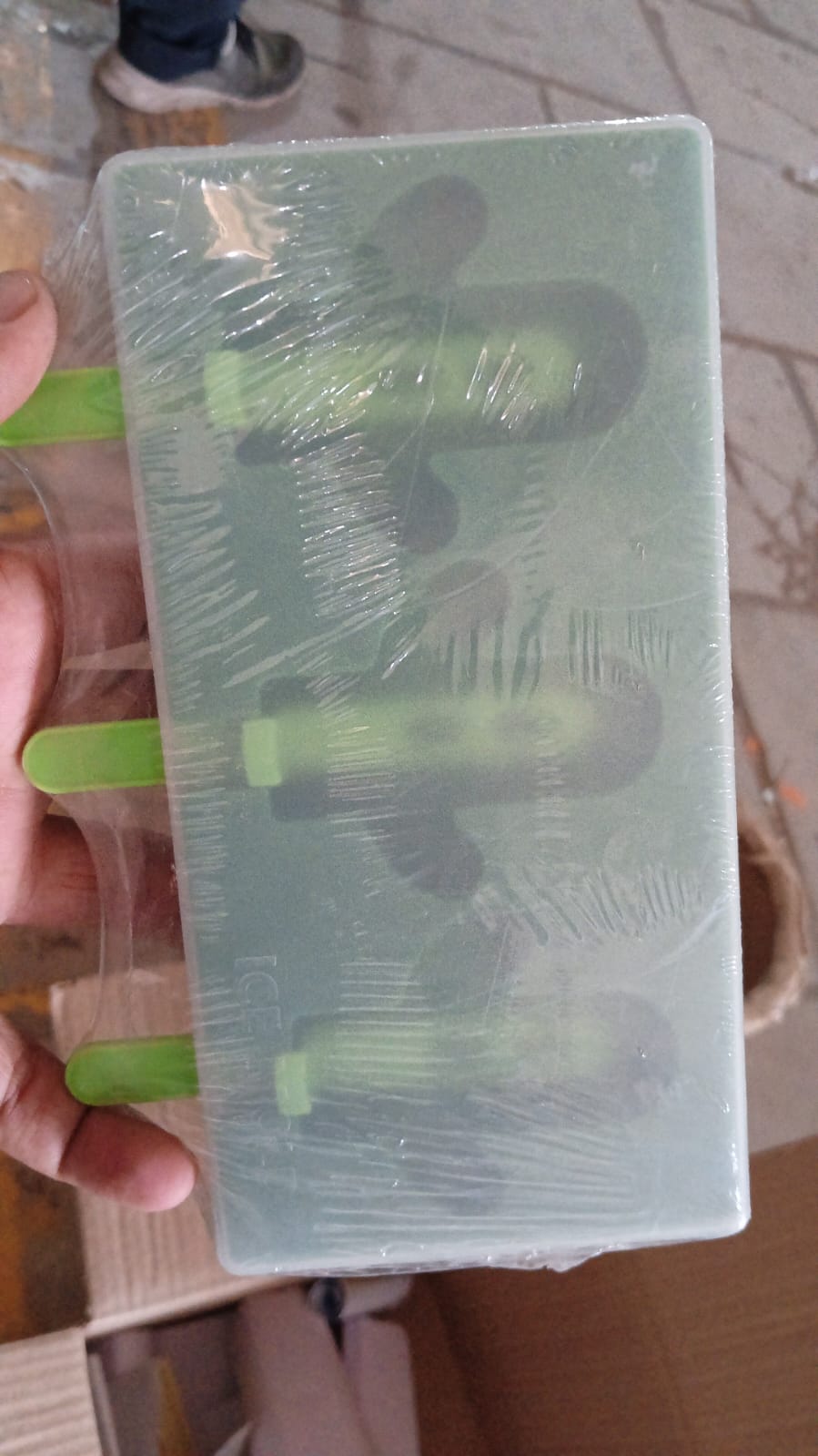 आइसक्रीम मोल्ड पॉप्सिकल मोल्ड, कैक्टस आकार आइस पॉप मोल्ड DIY आइस पॉप्सिकल के लिए घर का बना पॉप्सिकल, 3-कैविटी समर फूड किचन टूल्स (1 पीसी)