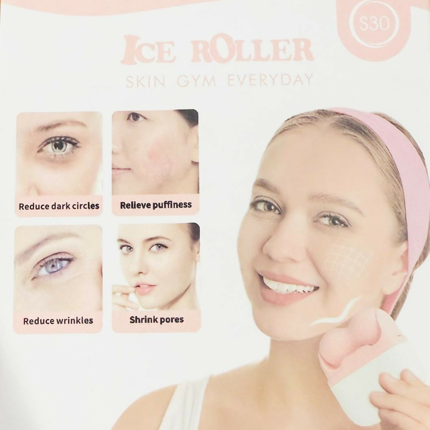 Ice Face Roller for Skin Care, Cooling Massager for Face, Neck & Body