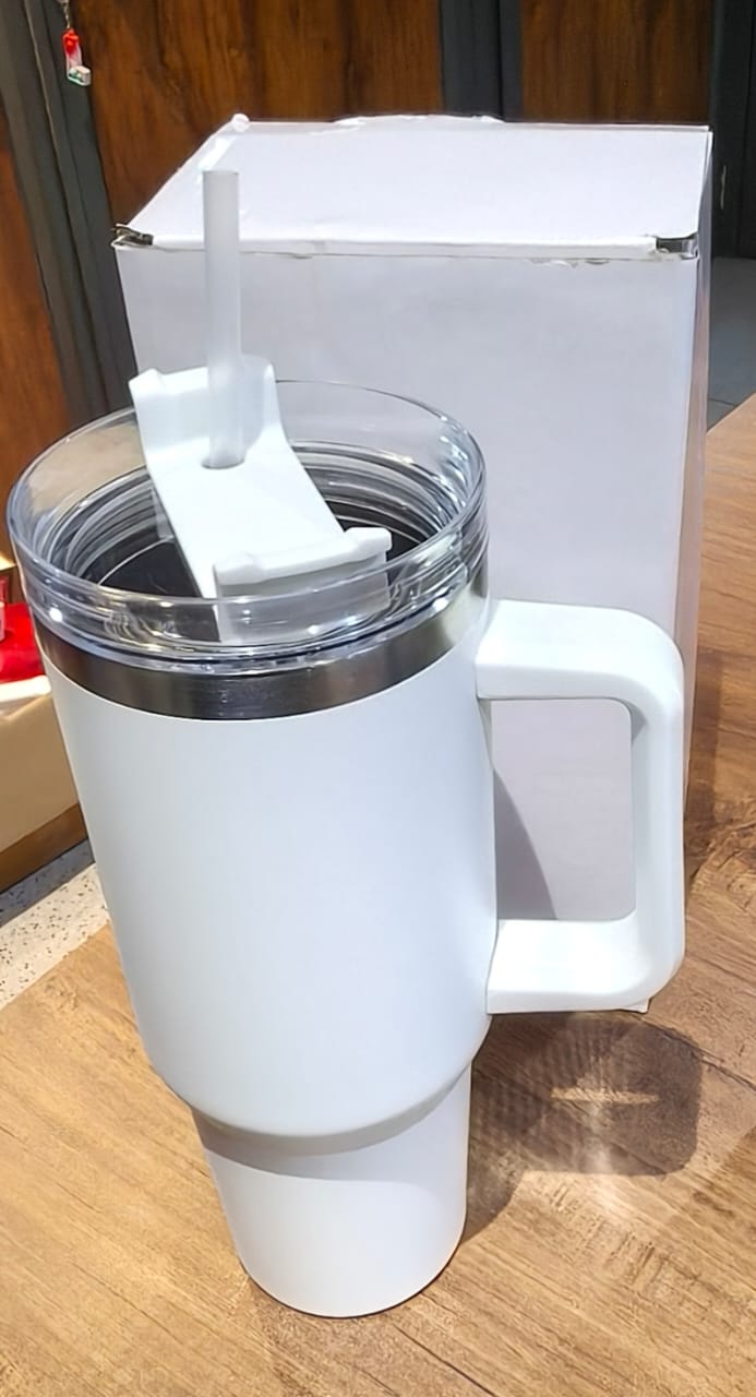 Customize / personalized White Extra Large Insulated Travel Mug (1200ML - 1 Pc)