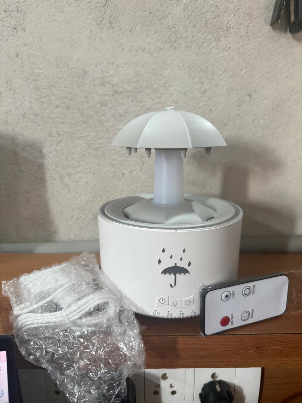 Umbrella Aromatherapy Diffuser with Colorful LED Lights & Cool Mist Spray