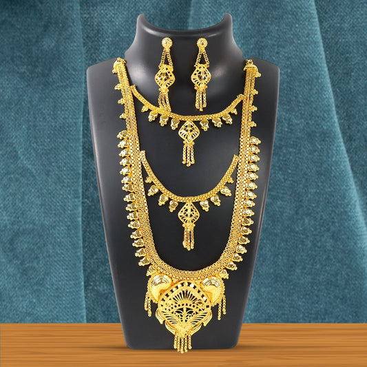Necklace With Earrings Set For Women & Girls (2Pc)
